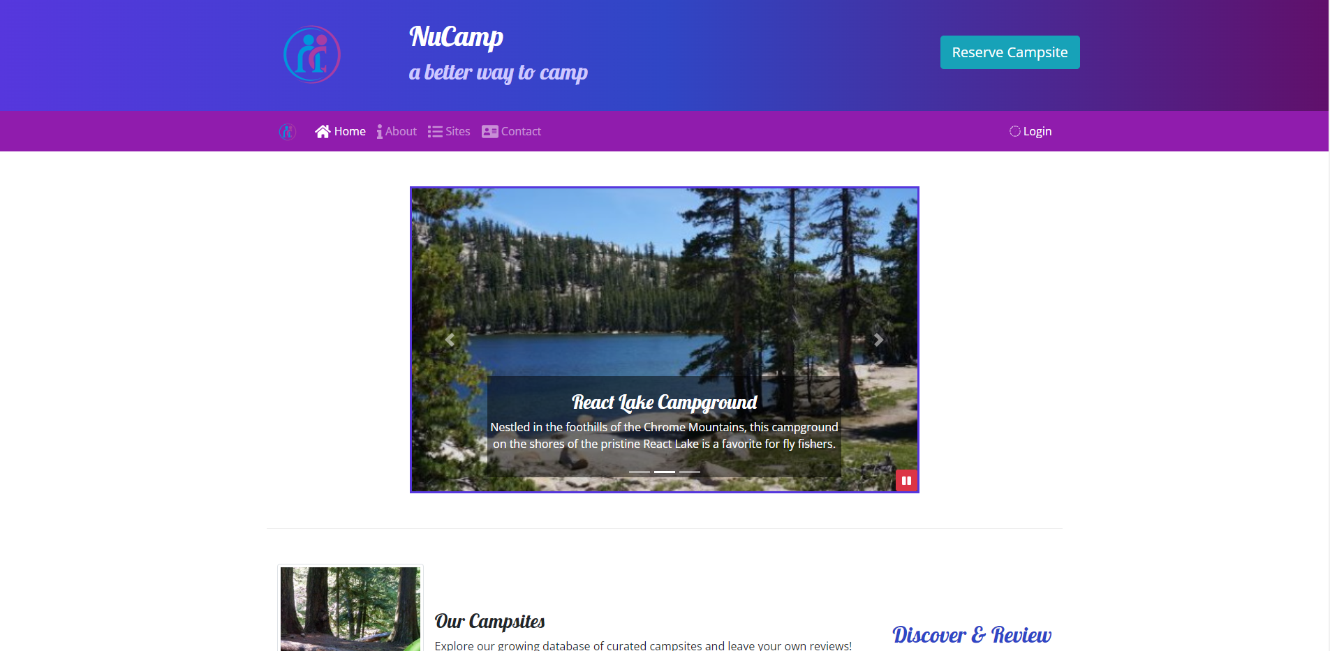 NuCamp Site